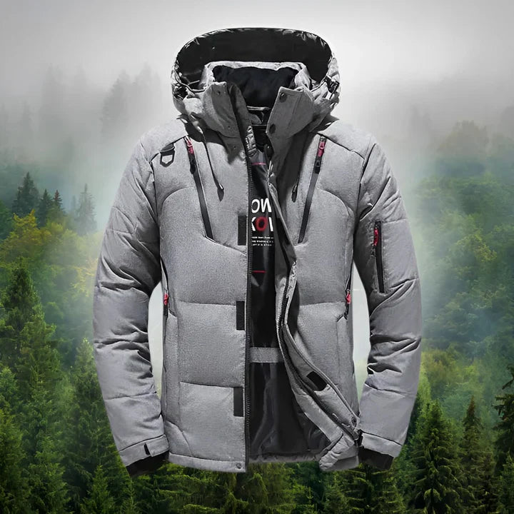 Arctic shield men's down parka with removable hood